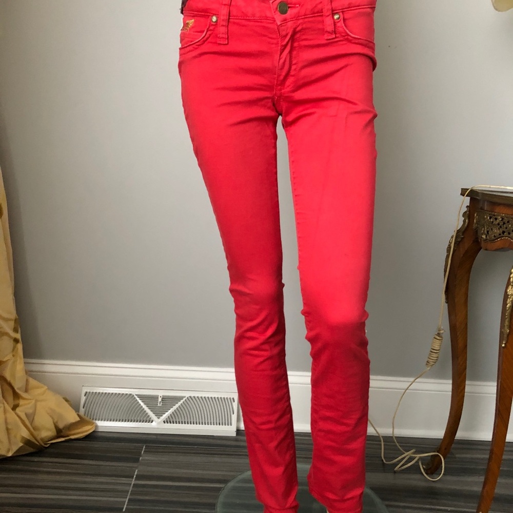 Robin’s Jean red skinny jeans, sz.27, mint
